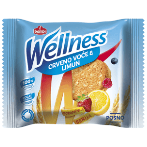 Keks WELLNESS crveno voće i limun 42g