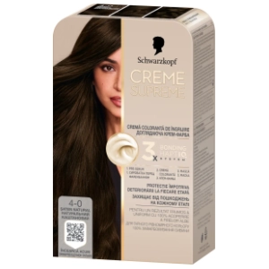 SCHWARZKOPF Creme Supreme farba za kosu 4-0 saten natural