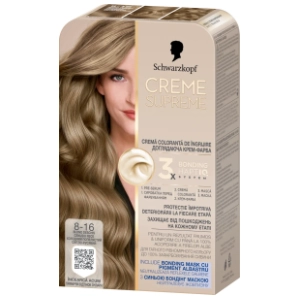 SCHWARZKOPF Creme Supreme farba za kosu 8-16 ash blonde
