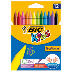 Voštane boje BIC plastidecor 12kom