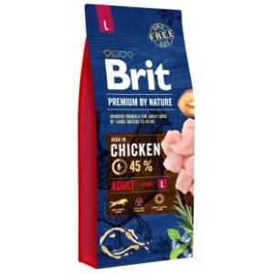 BRIT Premium by nature adult large hrana za pse piletina 15kg