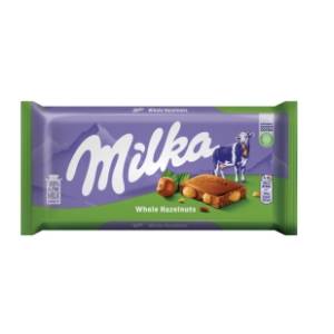 Čokolada MILKA celi lešnici 100g