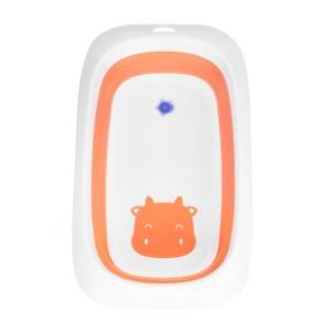 ECO TOYS sklopiva kadica za bebe Cow narandžasta