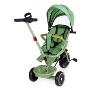 ECO TOYS tricikl 2u1 sa rotirajućim sedištem zeleni