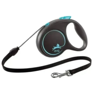 FLEXI Black design cord povodac za pse M 5m plavi