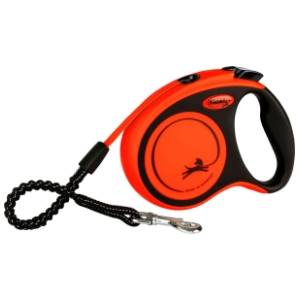 FLEXI Xtreme povodac za pse L 5m crno-narandžasti