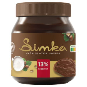 Krem SIMKA kakao 13% lešnika 375g