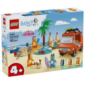 LEGO Bluey Bluina plaža i porodični izlet automobilom 11202
