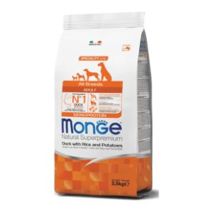 MONGE All breeds adult hrana za pse pačetina 2,5kg