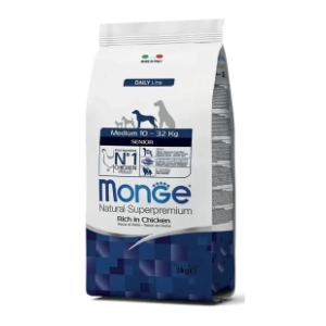 MONGE Medium senior hrana za pse piletina 3kg