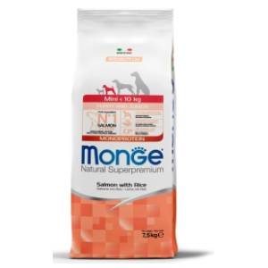 MONGE Mini puppy hrana za štence losos i pirinač 7,5kg