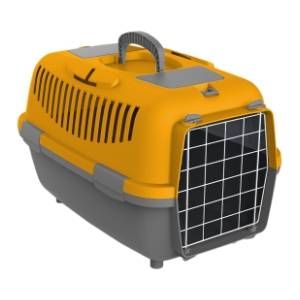PETMAX Lux 3 transporter metalna vrata orange