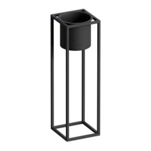 Saksija WALLXPERT Decorative pot 15x50cm crna
