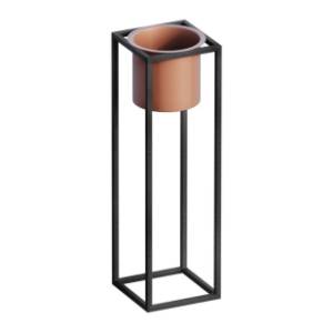Saksija WALLXPERT Decorative pot 15x50cm crno-terakota