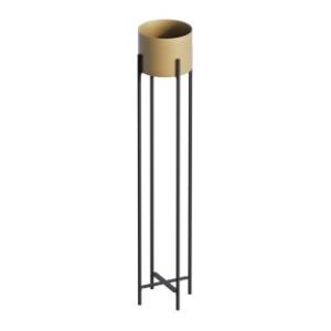 Saksija WALLXPERT Decorative pot 23x108cm crno-zlatna