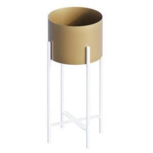 Saksija WALLXPERT Decorative pot 23x48cm zlatno-bela