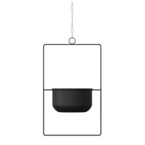 Saksija WALLXPERT Parapet 25x40cm crna