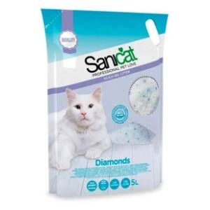 SANICAT Diamonds upijajući silikatni posip za mačke 5l