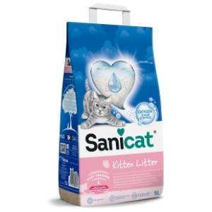 SANICAT Kitten upijajući posip za mačke bez mirisa 5l