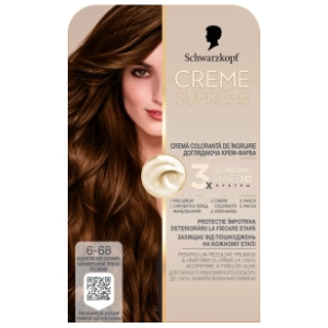 SCHWARZKOPF Creme Supreme farba za kosu 6-68 blond caramel