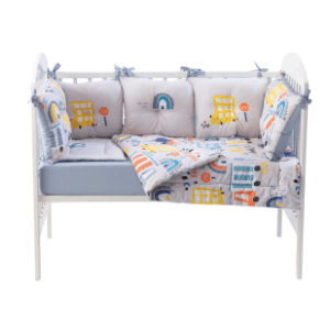 STEFAN posteljina sa ogradicom za bebe Big city 60 x 120 cm