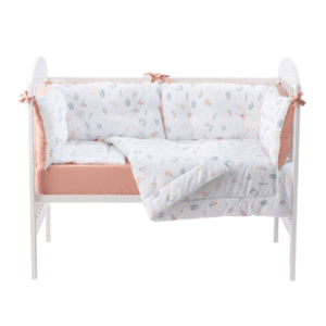 STEFAN posteljina sa ogradicom za bebe Grančica 60 x 120 cm