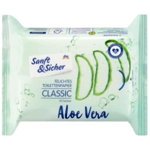 Vlažni toaletni papir SANFT&SICHER classic aloe vera 70kom