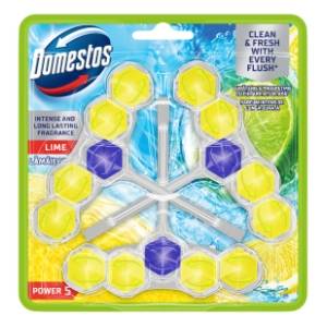 WC osveživač DOMESTOS power 5 lime 3x55g