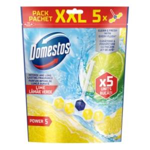WC osveživač DOMESTOS power 5 lime 5x50g