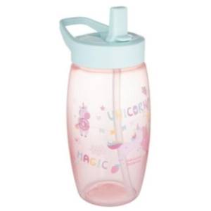 CANPOL BABIES šolja sa savitljivim kljunom Unicorns 400ml roze