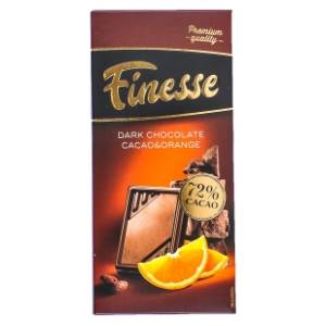 Crna čokolada FINESSE pomorandža 100g