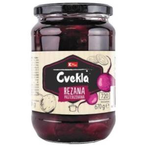 Cvekla K PLUS rezana 670g