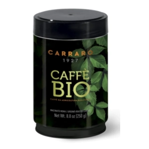 Espresso kafa CARRARO Bio mlevena 250g