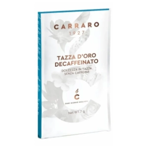 Espresso kafa CARRARO Tazza d’oro decaffeinato mlevena 7g