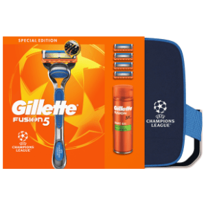 GILLETTE set Fusion5 (gel za brijanje, brijač i 4 patrone)