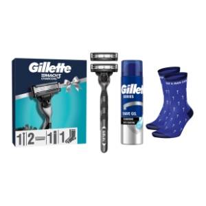 GILLETTE set Mach3 (brijač, gel za brijanje 200ml i čarape)