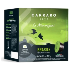 Kapsule za kafu CARRARO Brasile puro arabica 16kom 112g
