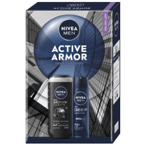 NIVEA Men set Active armor (gel za tuširanje i dezodorans)