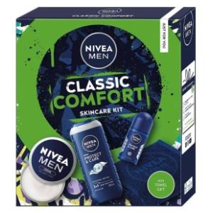 NIVEA Men set Classic comfort (roll on, gel za tuširanje i krema)