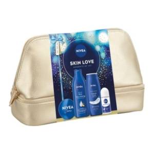 NIVEA  set Skin love (roll on, krema, gel za tuširanje i losion)