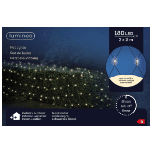 Novogodišnja mreža sa LED svetlom 200x200cm Lumineo