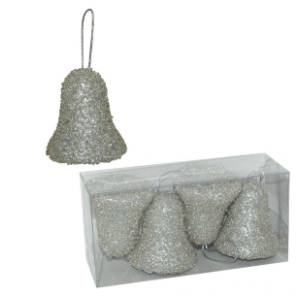 Novogodišnji ukras zvono od stiropora 7cm 51-841000 4kom