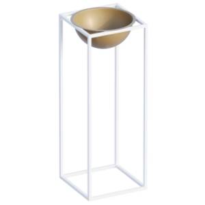 Saksija WALLXPERT Decorative pot 60cm belo-zlatna