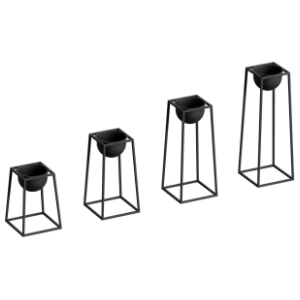 Set saksija WALLXPERT Decorative pot crna