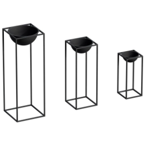Set saksija WALLXPERT Decorative pot crna