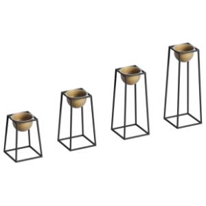 Set saksija WALLXPERT Decorative pot crno-zlatna