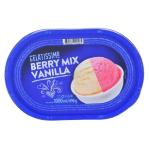 Sladoled GELATISSIMO vanila šumsko voće 1000ml