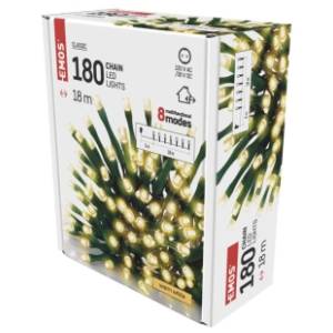 Svetleći niz sa 180 toplo belih LED dioda 18m Emos