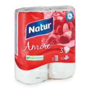 Ubrus NATUR Amore 3sloja 2kom
