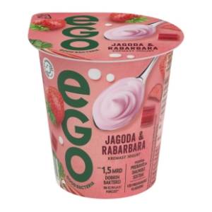 Voćni jogurt EGO jagoda i rabarbara 330g